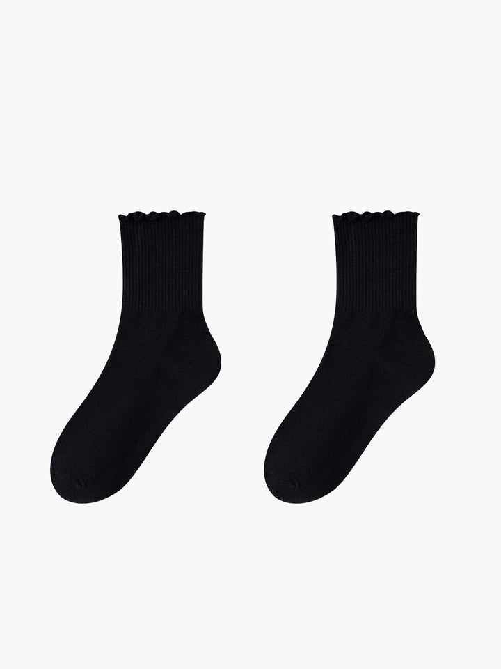 Chaussettes à Bord Festonné