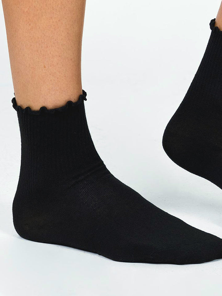 Chaussettes à Bord Festonné