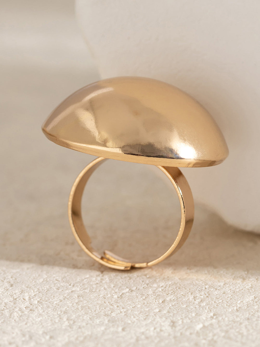Bague Demi-Sphère Géométrique