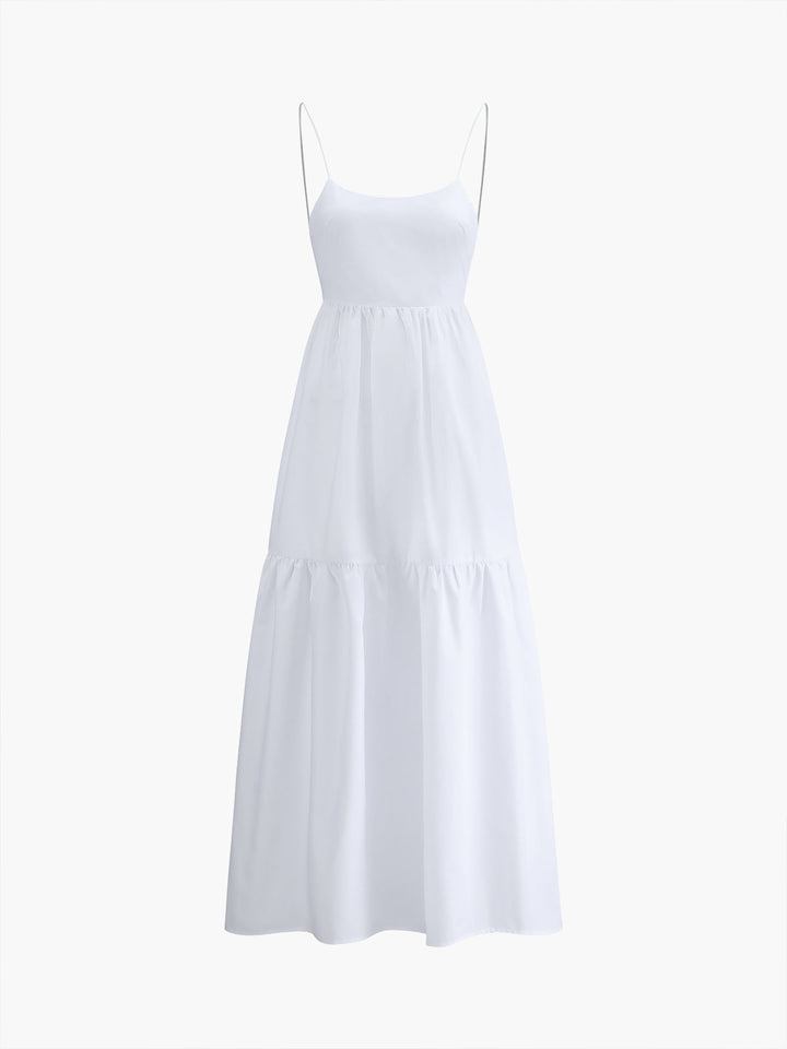 Robe longue dos nu unie