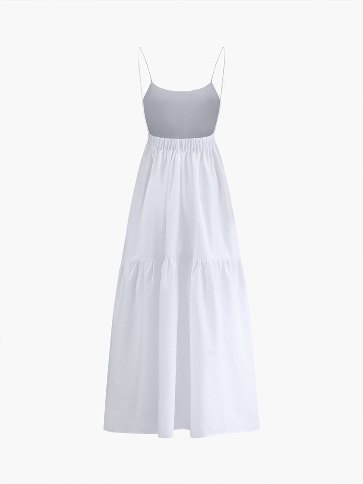 Robe longue dos nu unie