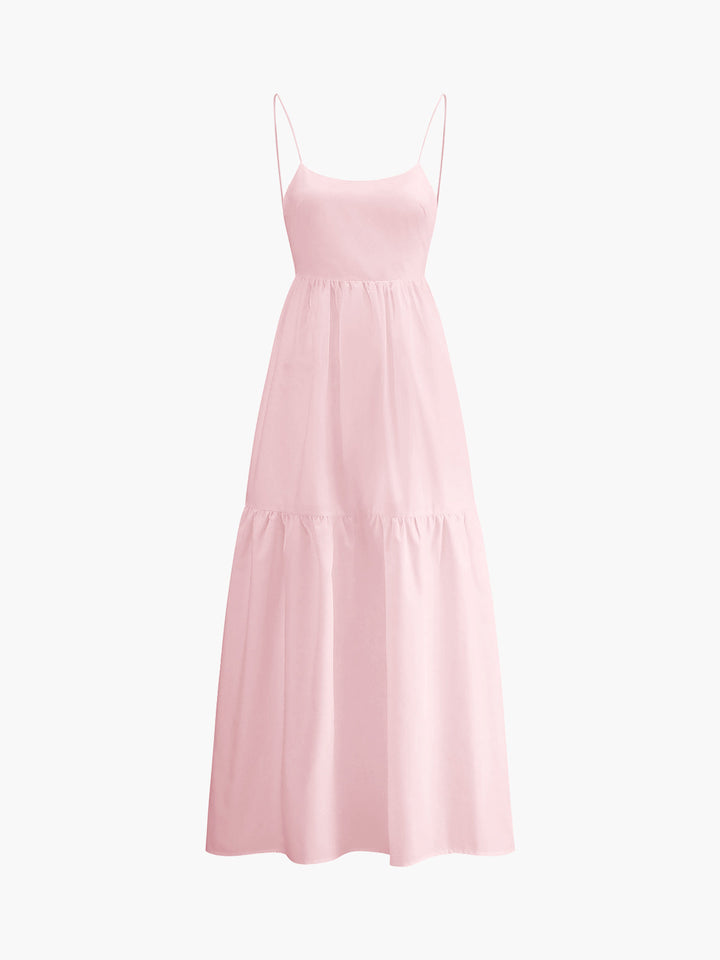Robe longue dos nu unie