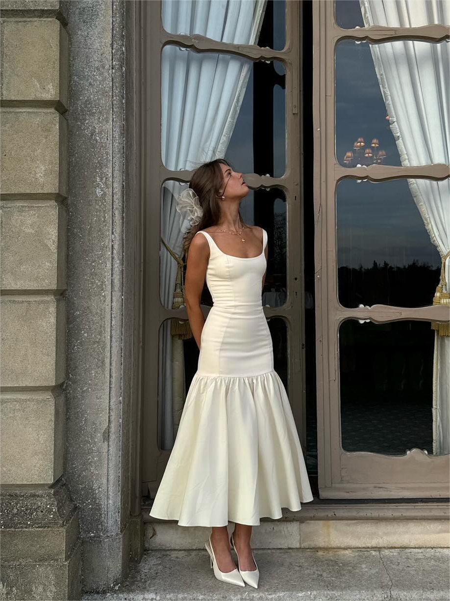 Robe Longue à Volants
