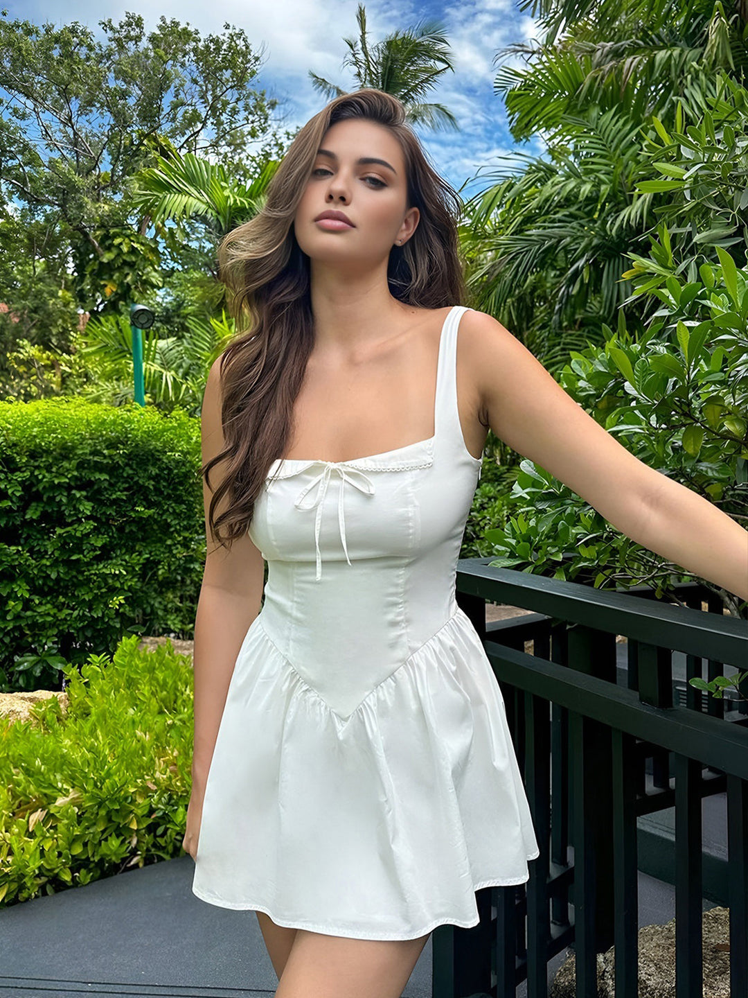Robe Courte Cami à Volants Sweetie