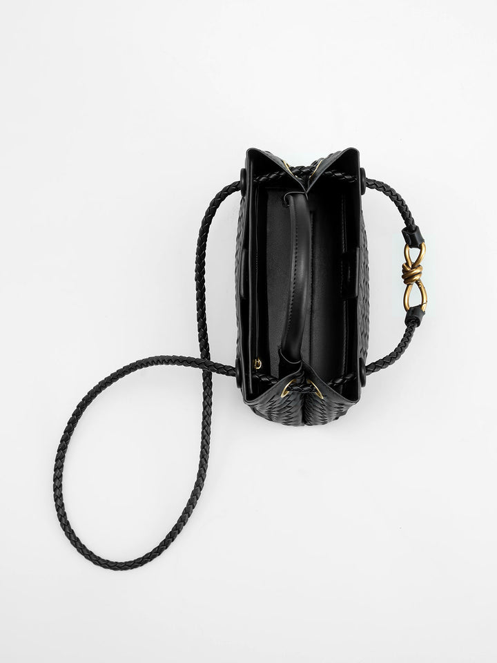 Sac à main à détail torsadé en métal