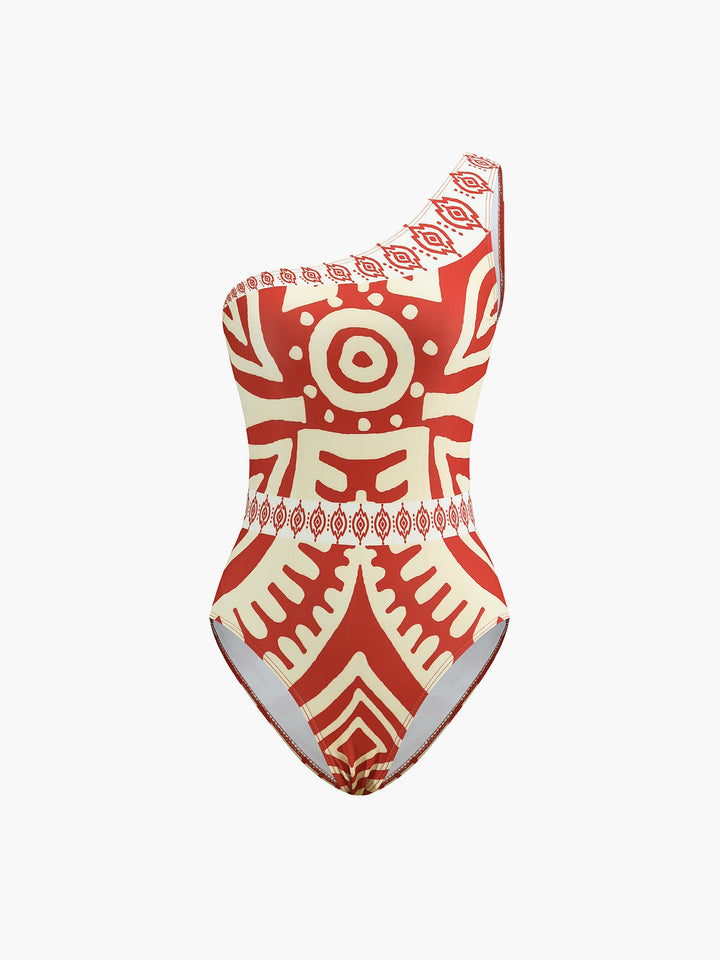 Maillot de bain une pièce imprimé tropical