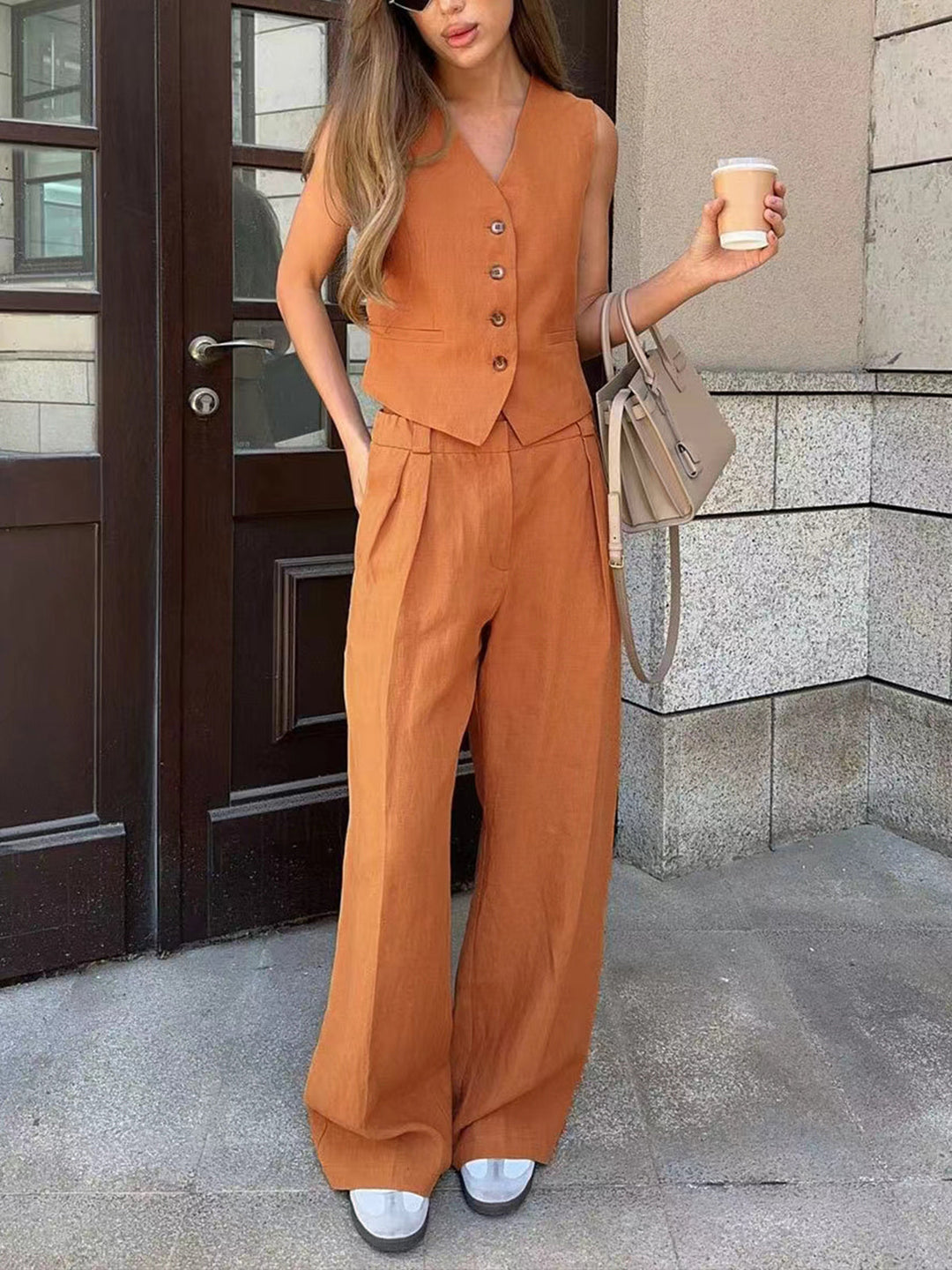 Ensemble Pantalon Coton & Lin