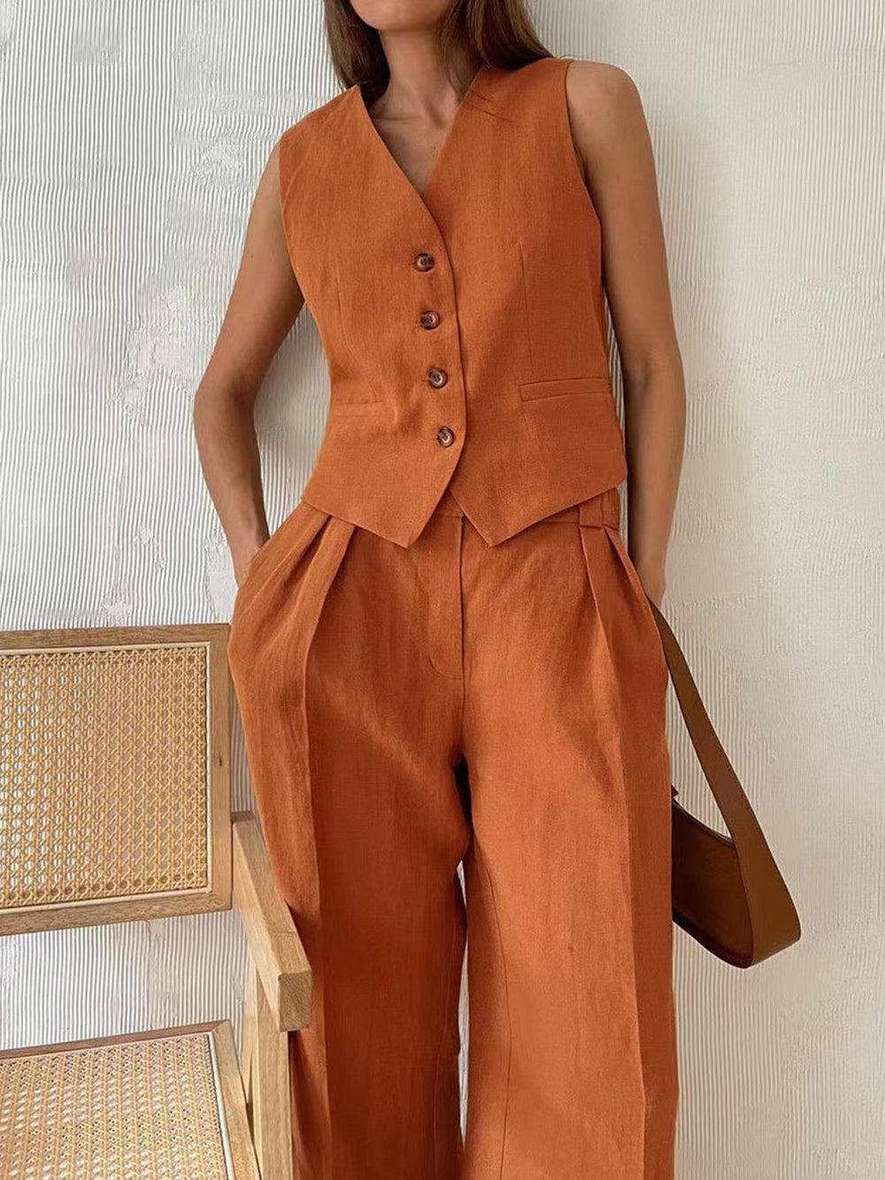 Ensemble Pantalon Coton & Lin