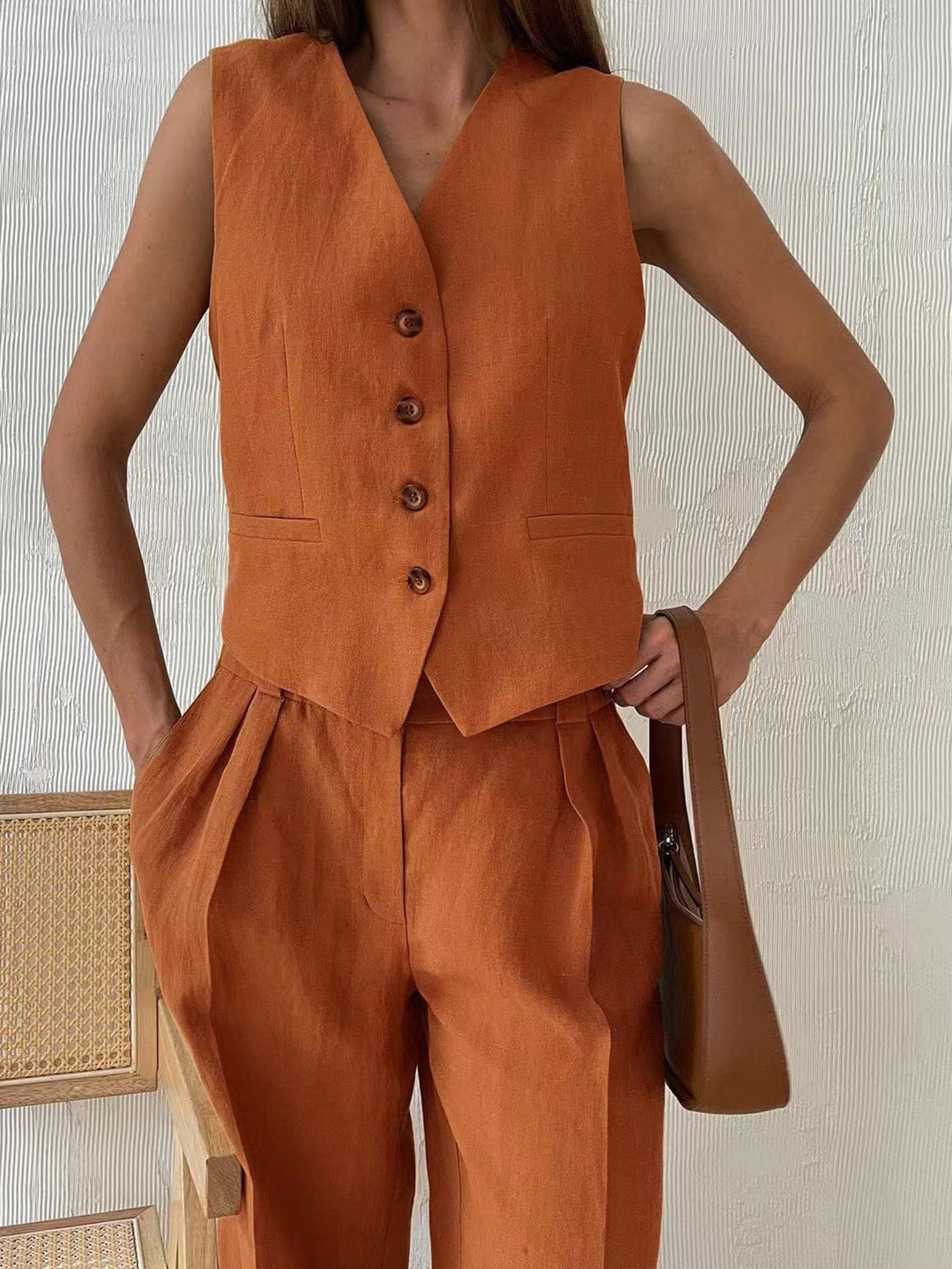 Ensemble Pantalon Coton & Lin