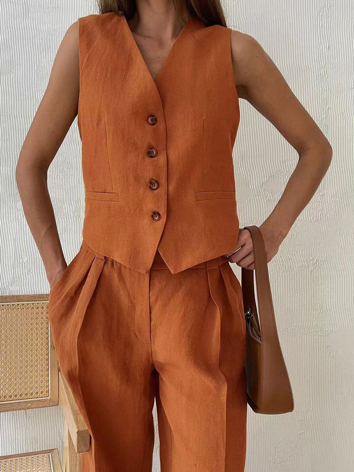 Ensemble Pantalon Coton & Lin