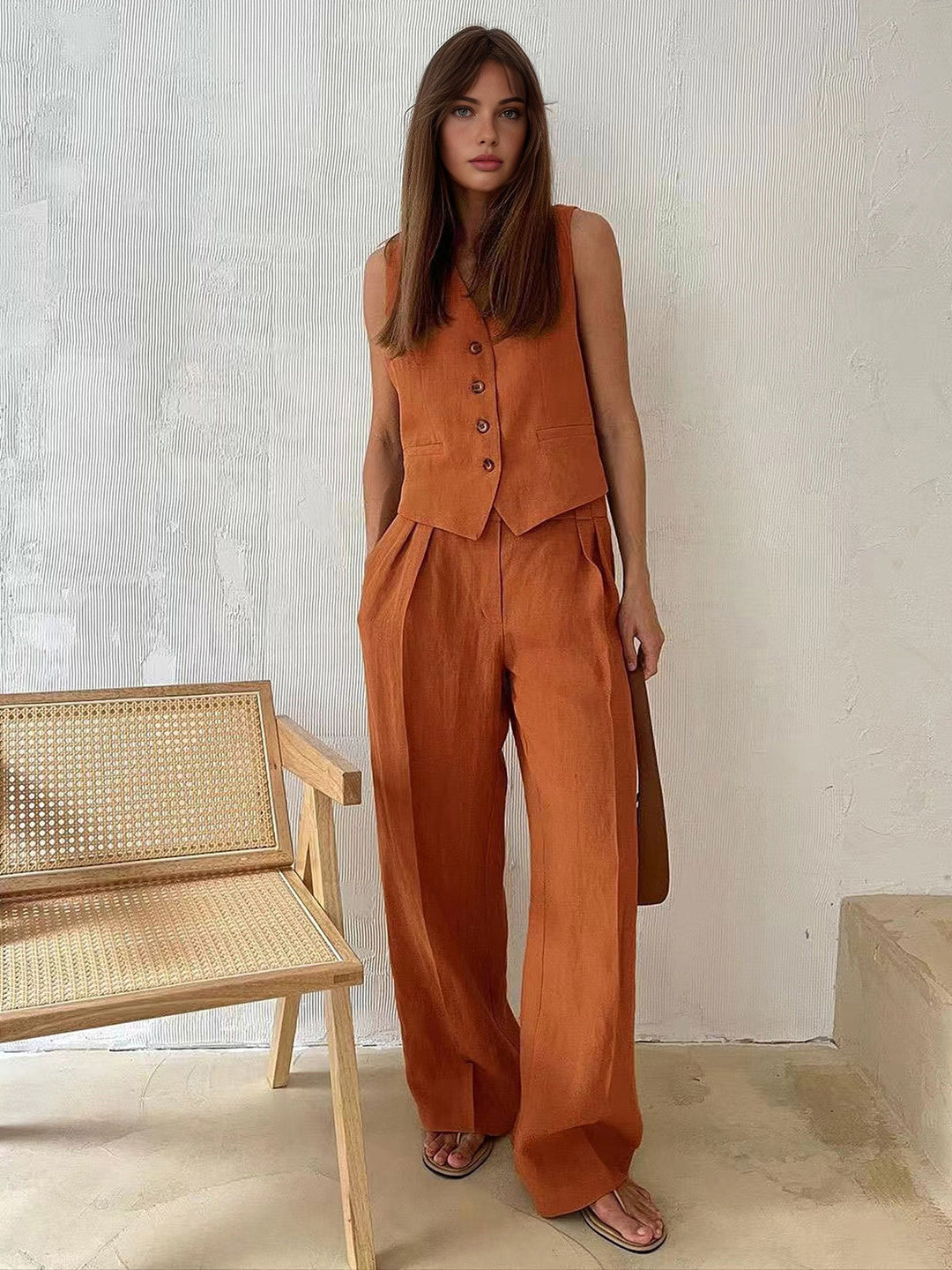 Ensemble Pantalon Coton & Lin