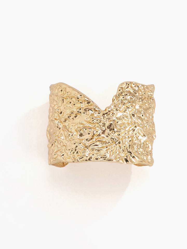Bracelet jonc en or irrégulier