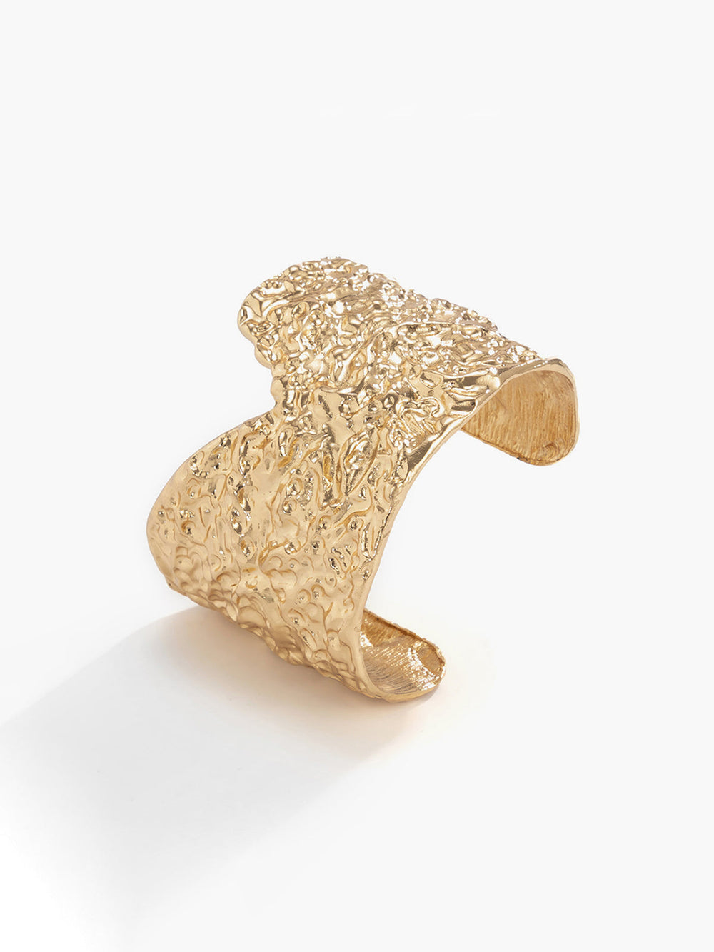 Bracelet jonc en or irrégulier