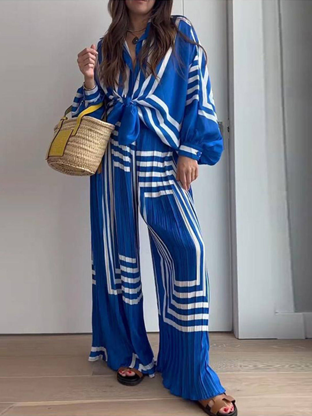 Ensemble Pantalon Vacances Imprimé Oversize