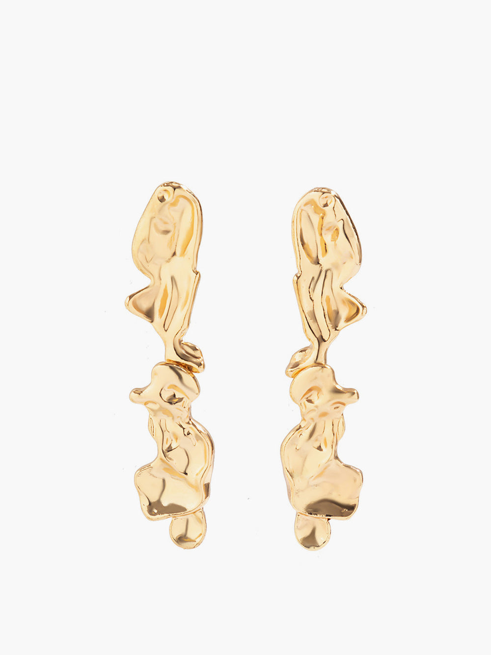 Boucles d'oreilles clou forme lave
