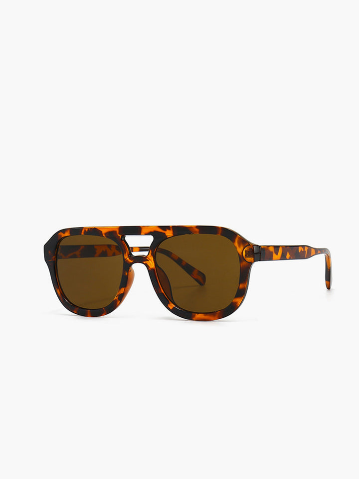 Lunettes de soleil imprimé léopard