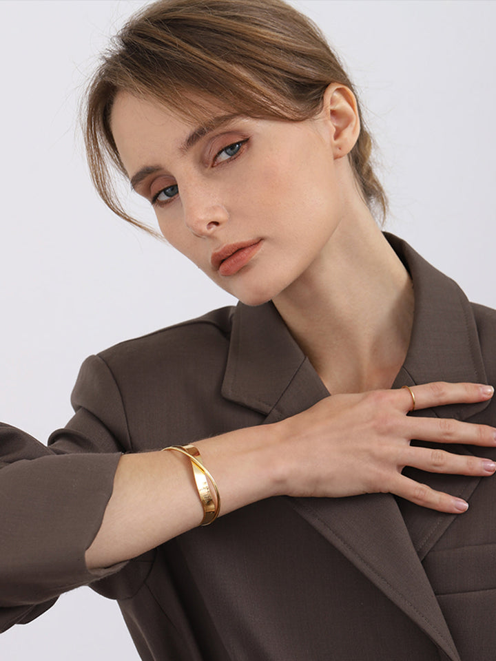 Bracelet Simple Bouche Plate