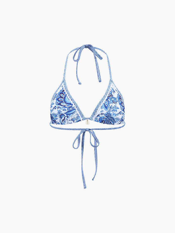 Ensemble Bikini Noué à Manches Habillées Imprimé