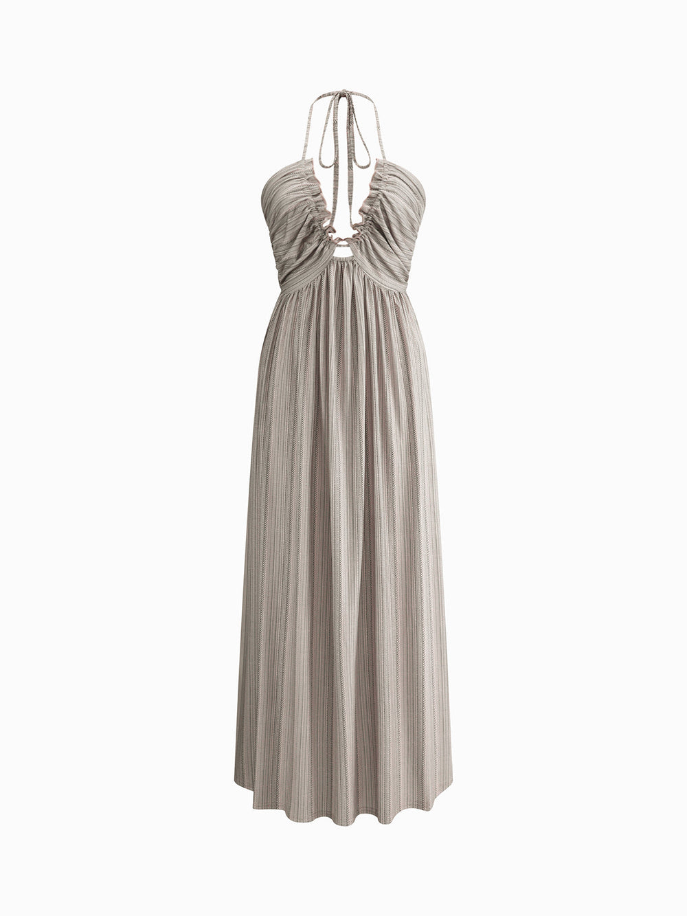Robe Longue Dos Nu à Bretelles en U