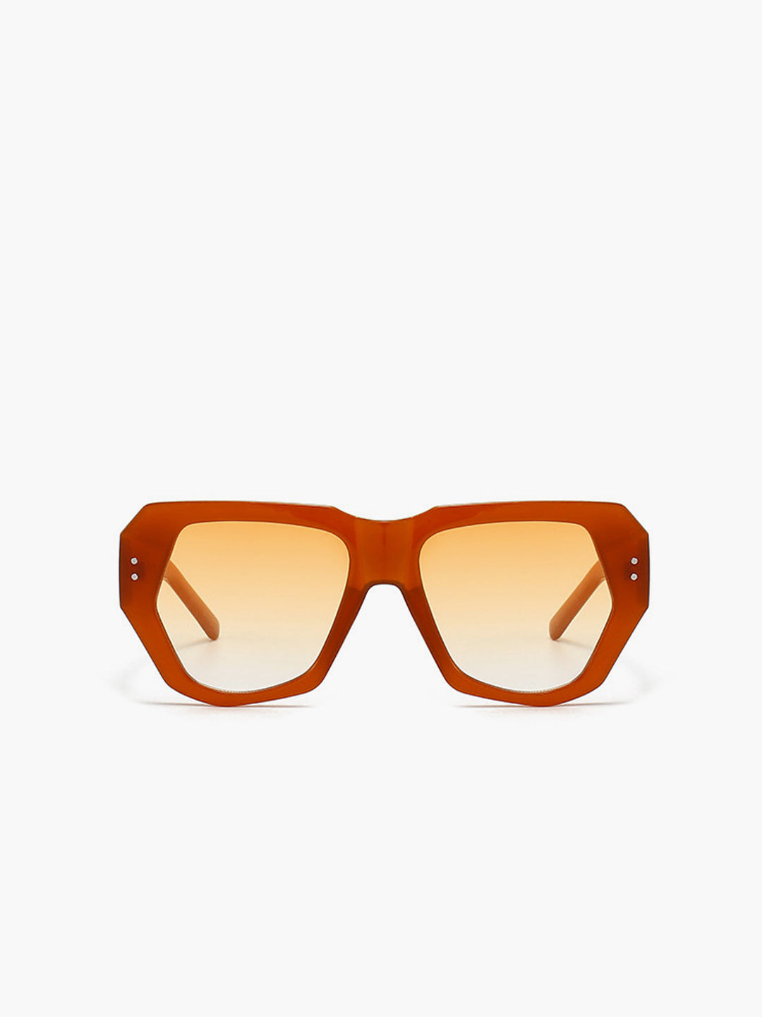 Lunettes de soleil vintage Polygon Cat Eye Rivets