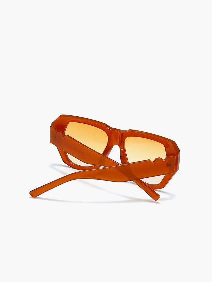 Lunettes de soleil vintage Polygon Cat Eye Rivets