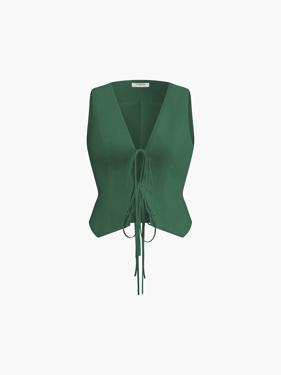 Gilet en Coton et Lin avec Liens