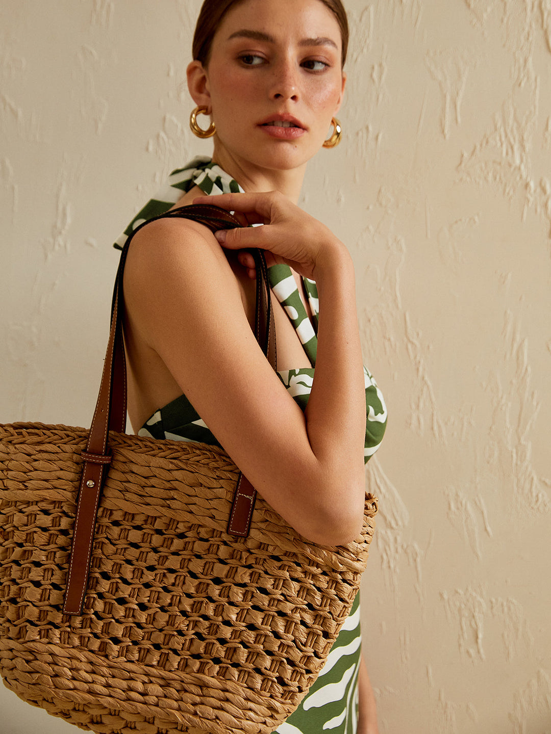 Grand Sac de Plage Panier Fourre-tout