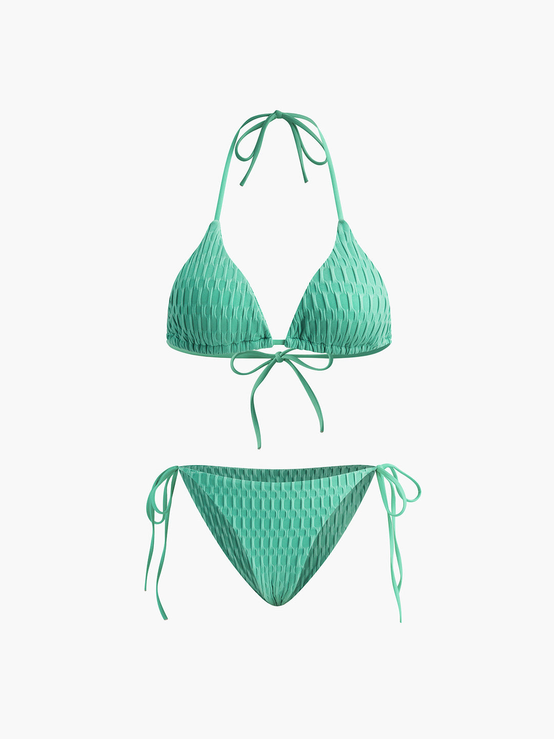 Ensemble Bikini Noué à Encolure Carrée Solide