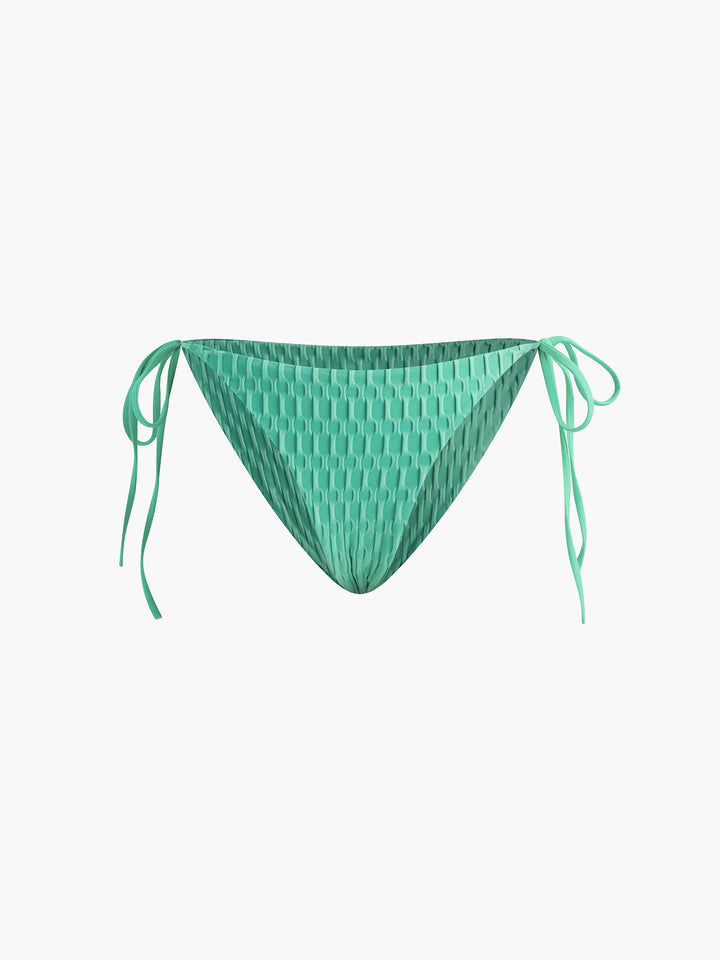 Ensemble Bikini Nœud Halter Uni