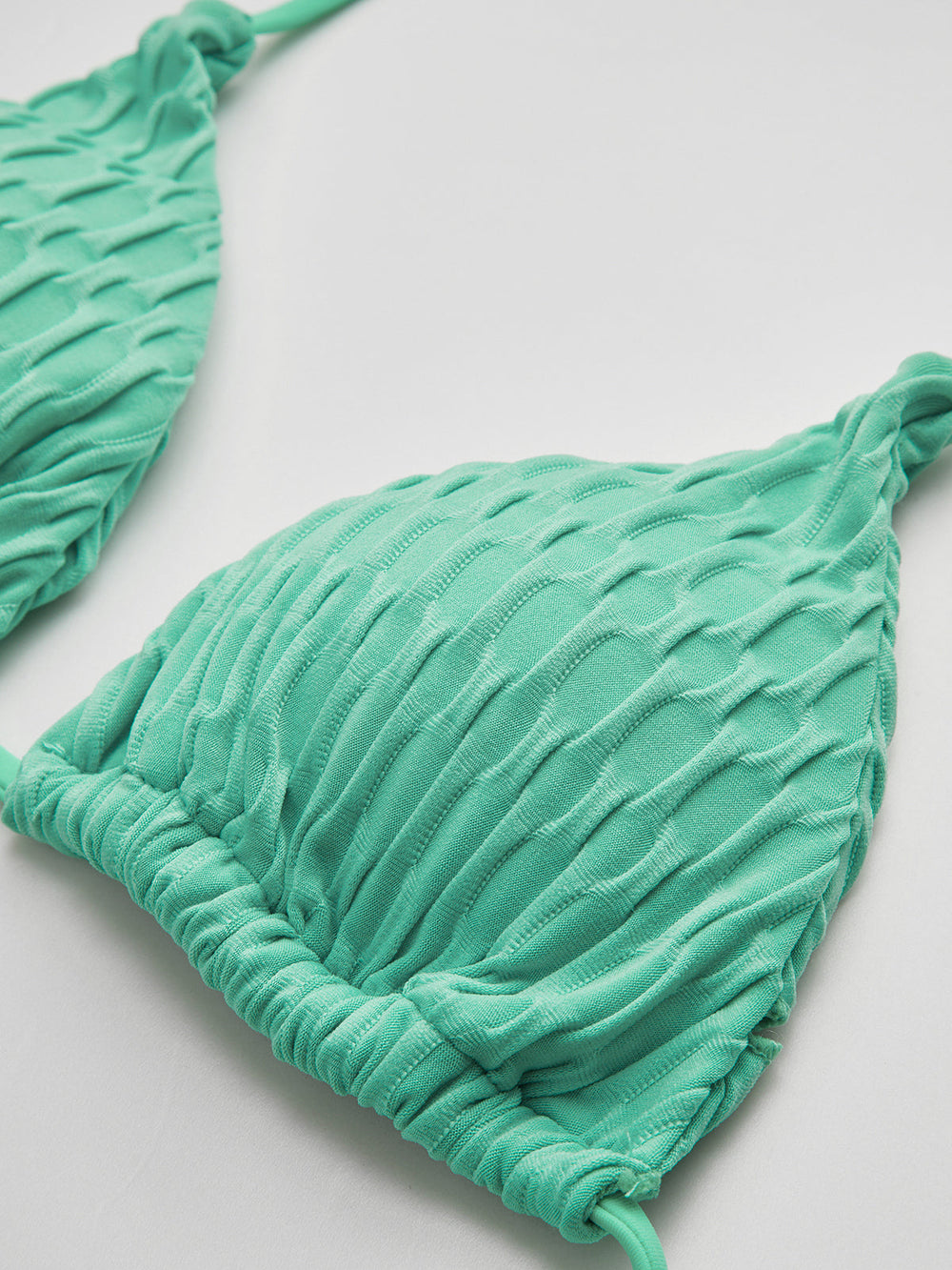 Ensemble Bikini Noué à Encolure Carrée Solide