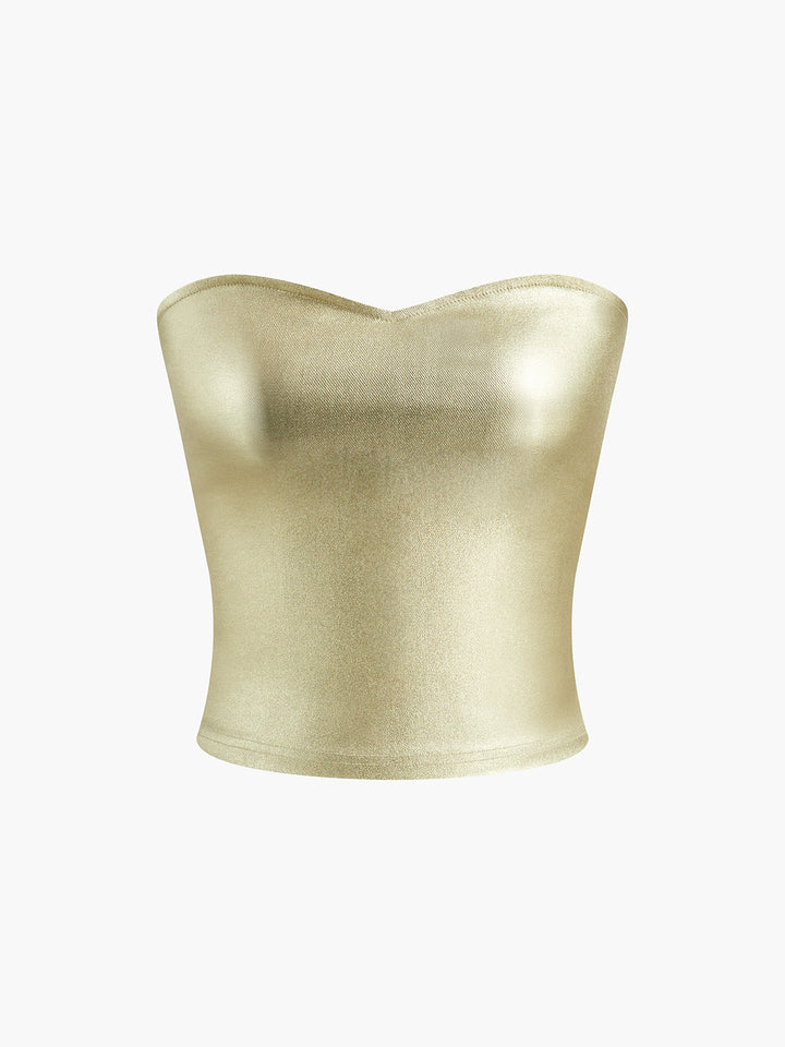 Top Bandeau Vintaged en Purl