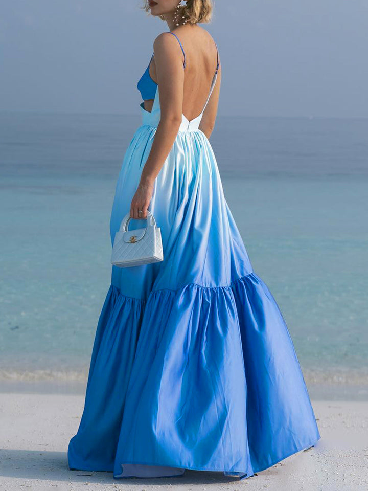 Robe Longue Dos Nu Découpée