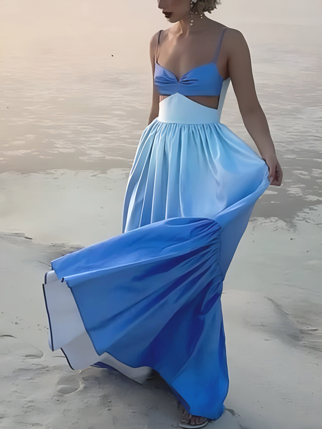 Robe Longue Dos Nu Découpée