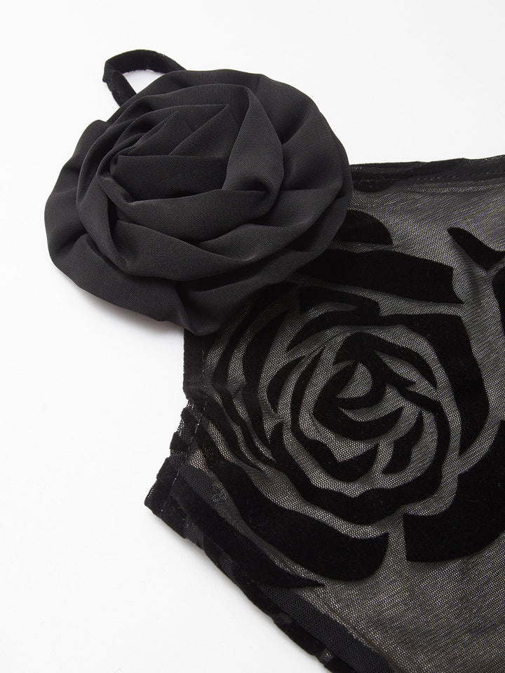 Robe Longue Asymétrique en Jacquard