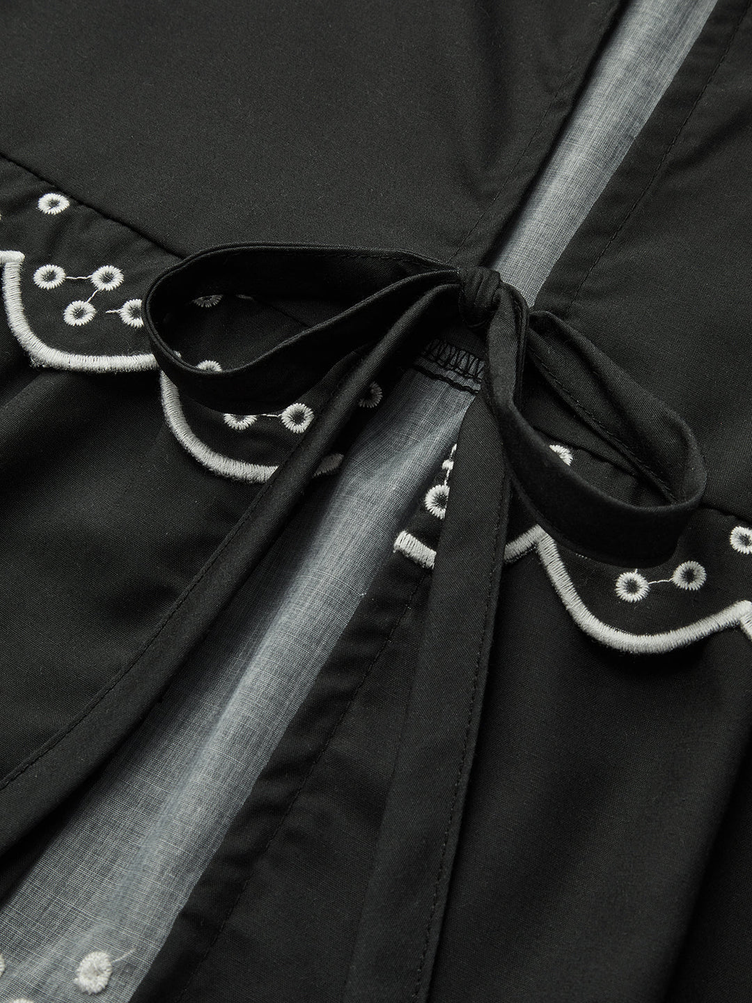 Blouse Nœud à Imprimé Volanté