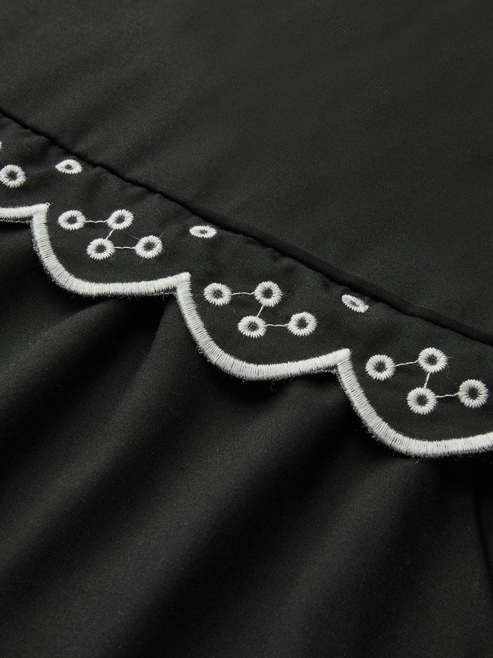 Blouse Nœud à Imprimé Volanté