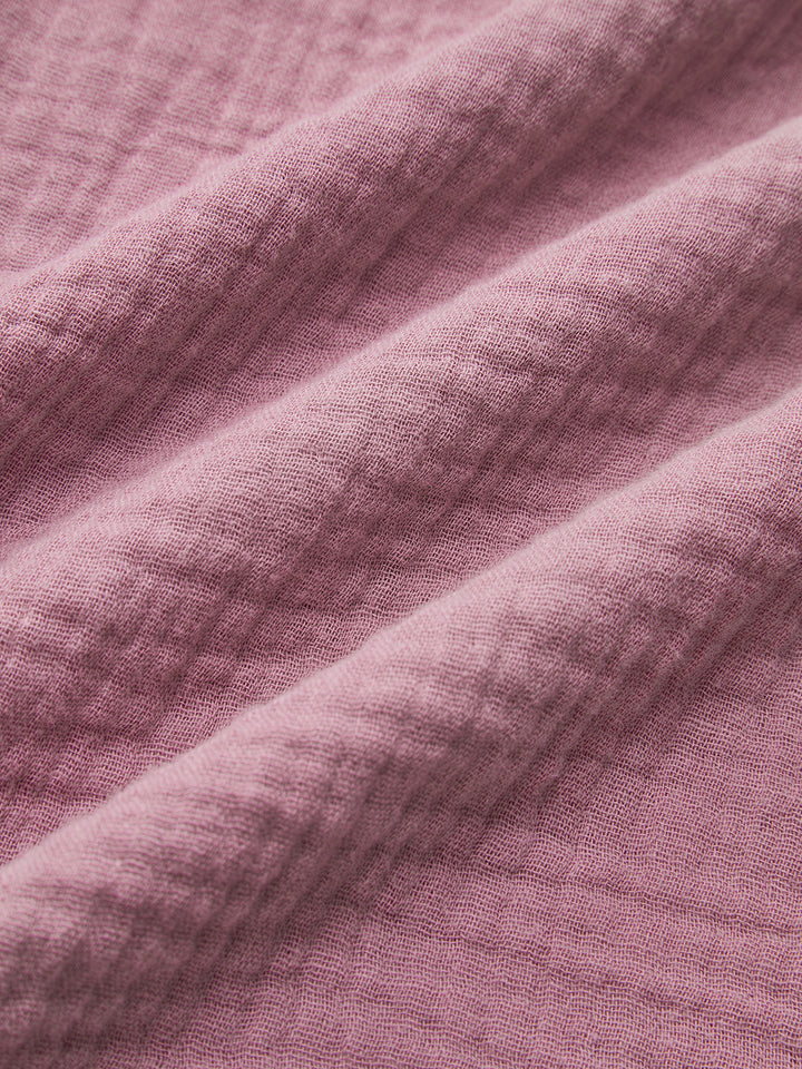 Blouse Courte à Manches Longues et Liens Devant
