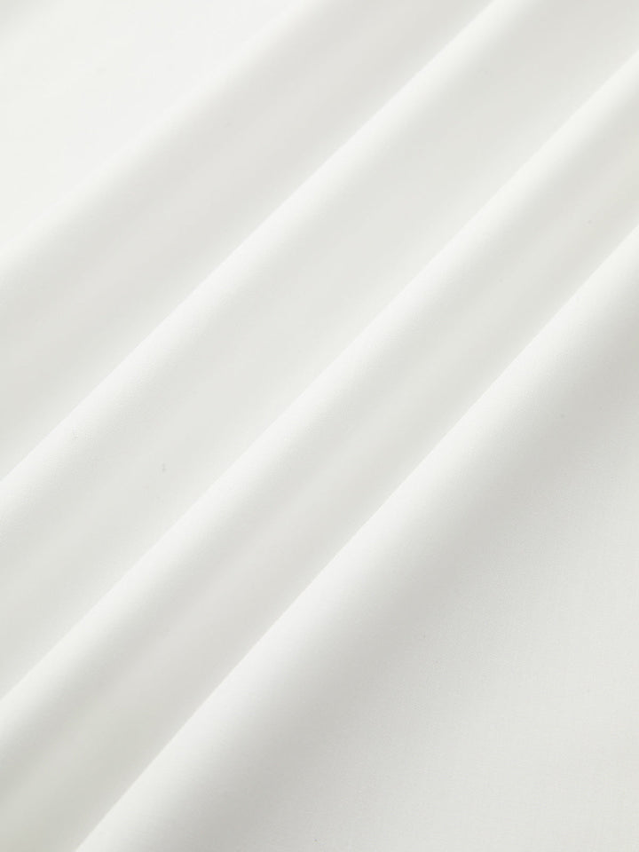 Robe Mi-transparente à Dos Nu à Fermeture Éclair avec Décolleté Plongeant