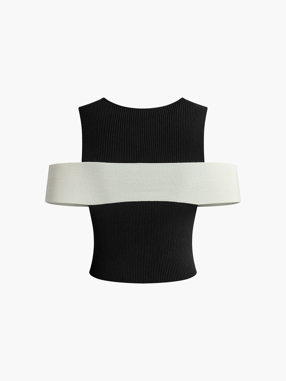 Gilet sans manches extensible à bordure nœud