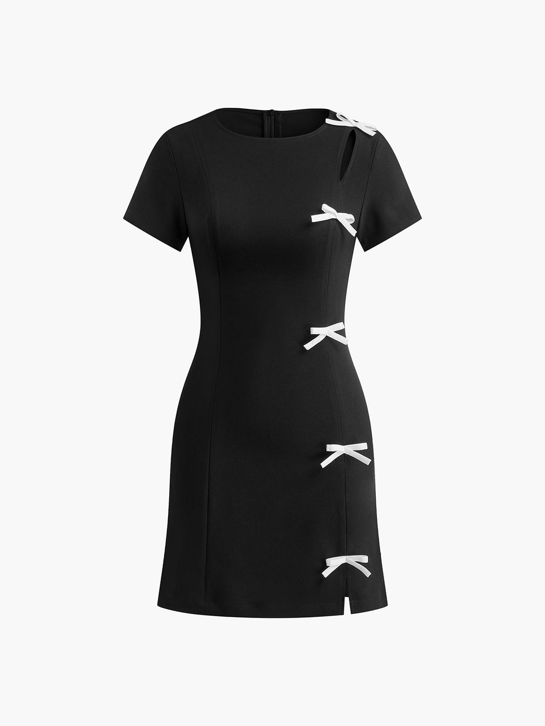 Robe Courte à Fentes Latérales