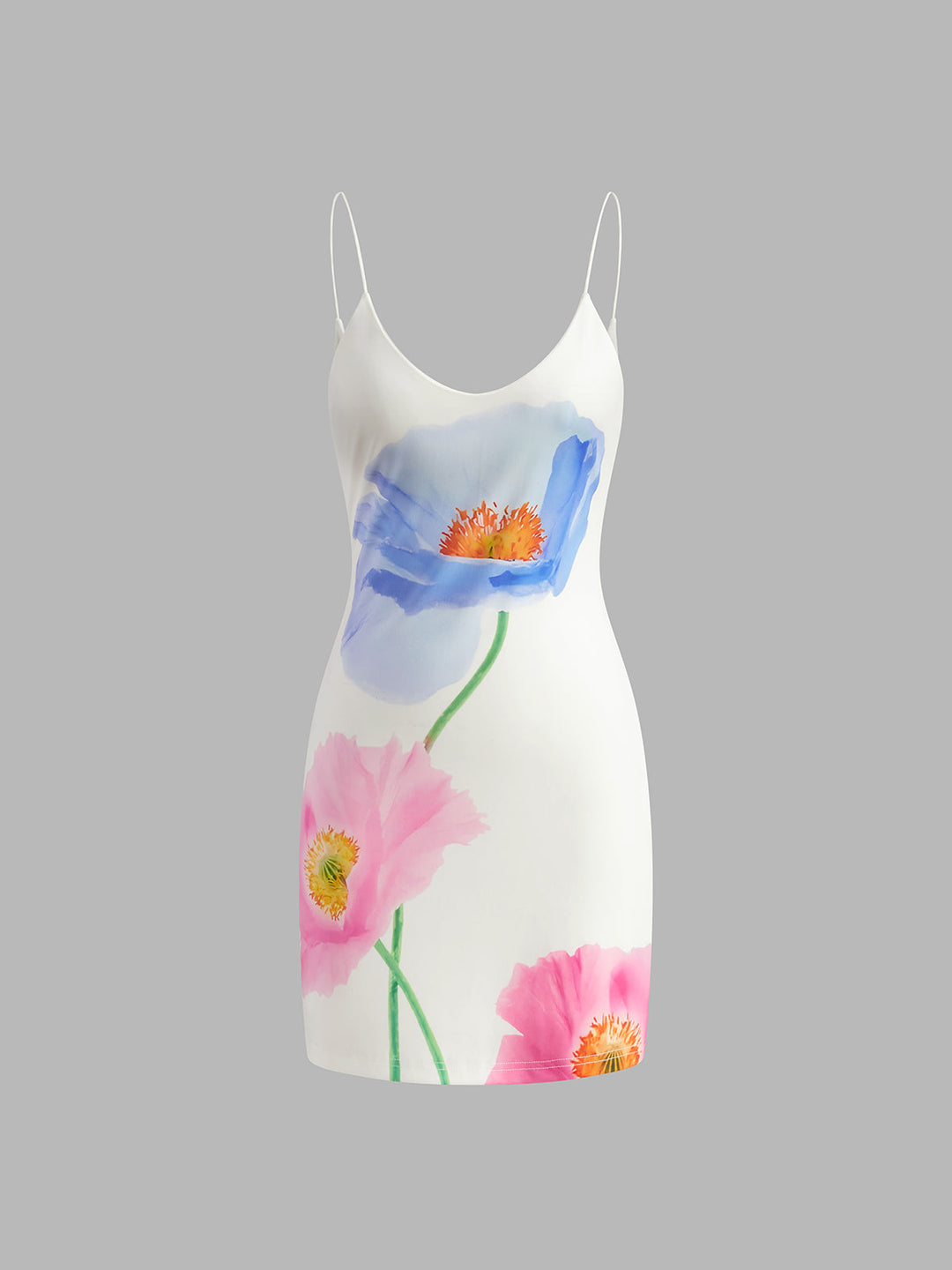 Robe Courte Fleurie Dos Nu