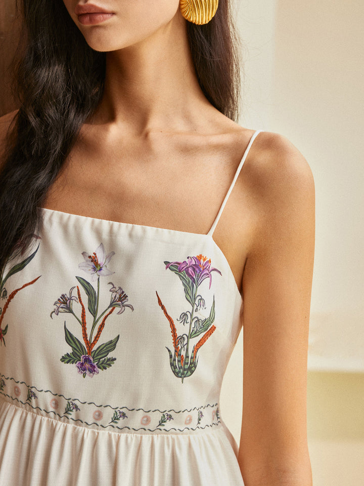 Robe Fleurie Plissée Sans Dos