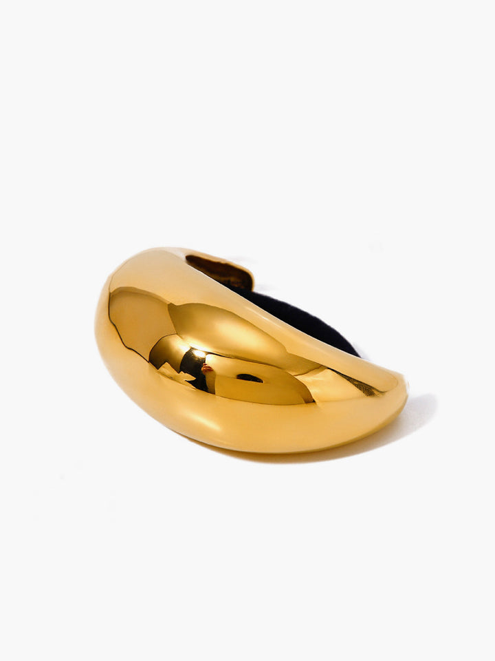 1 cravate élastique dorée