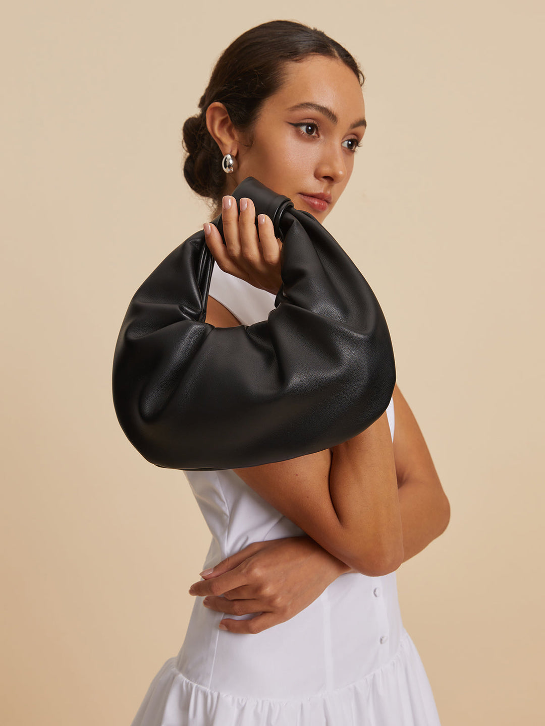 Sac Ruché Noué Croissant