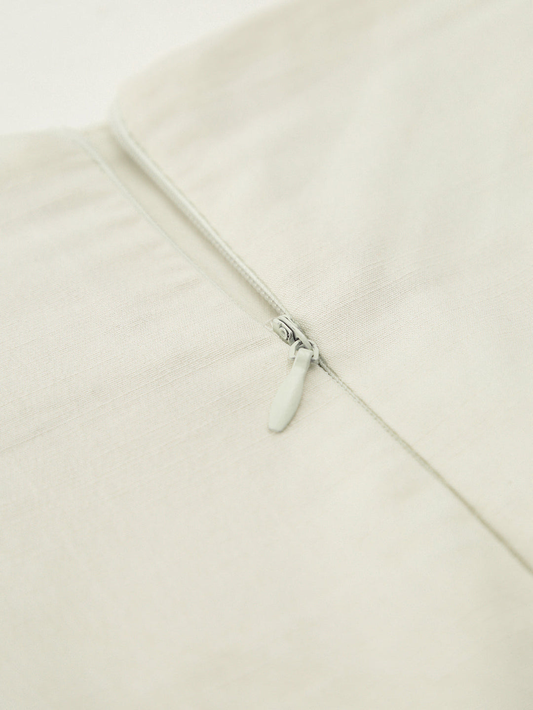 Jupe Midi fendue avec décor nœud en coton et lin