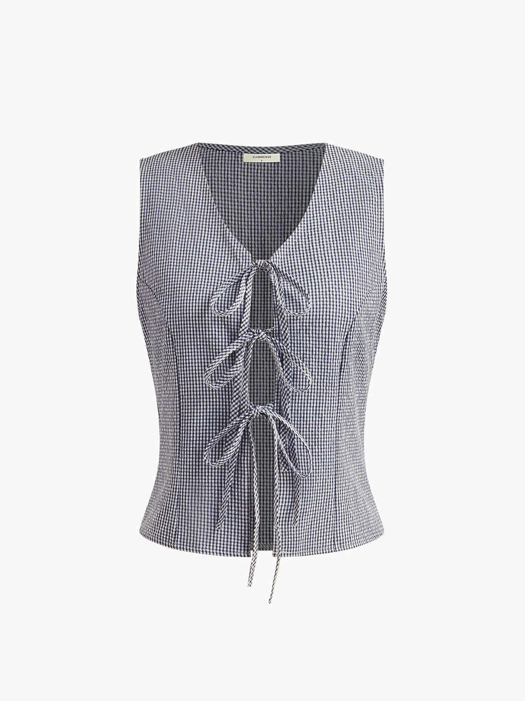 Gilet Gilet Gilet sans manches en tricot torsadé en V