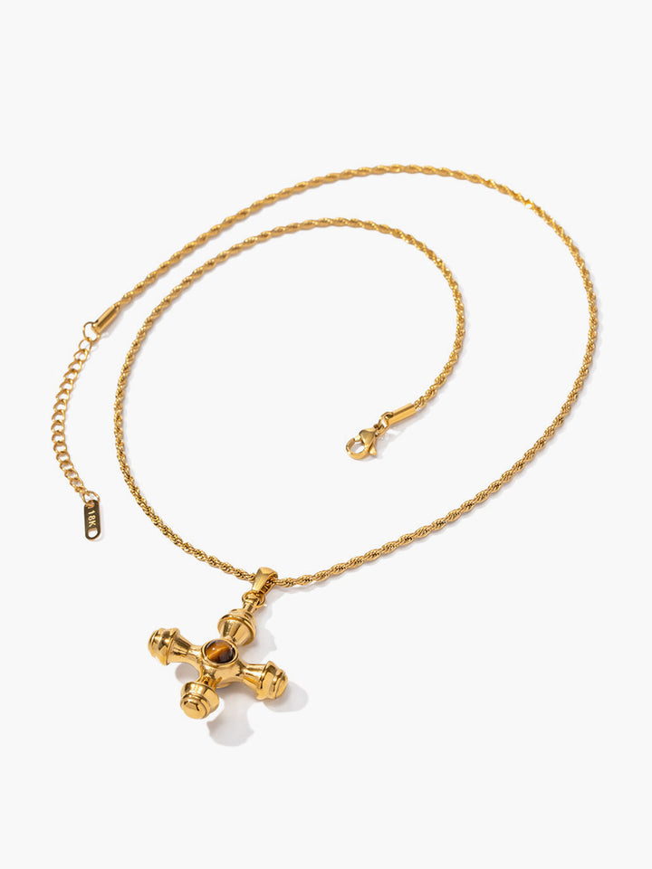 Collier Croix en Acier Inoxydable