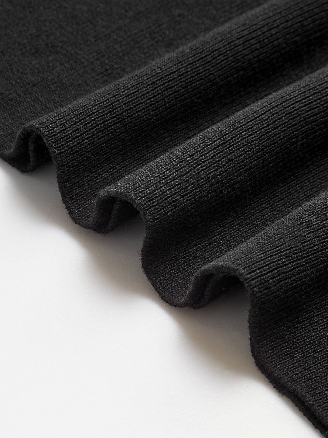 Robe Pull Col Contrast Coupe Ajustée