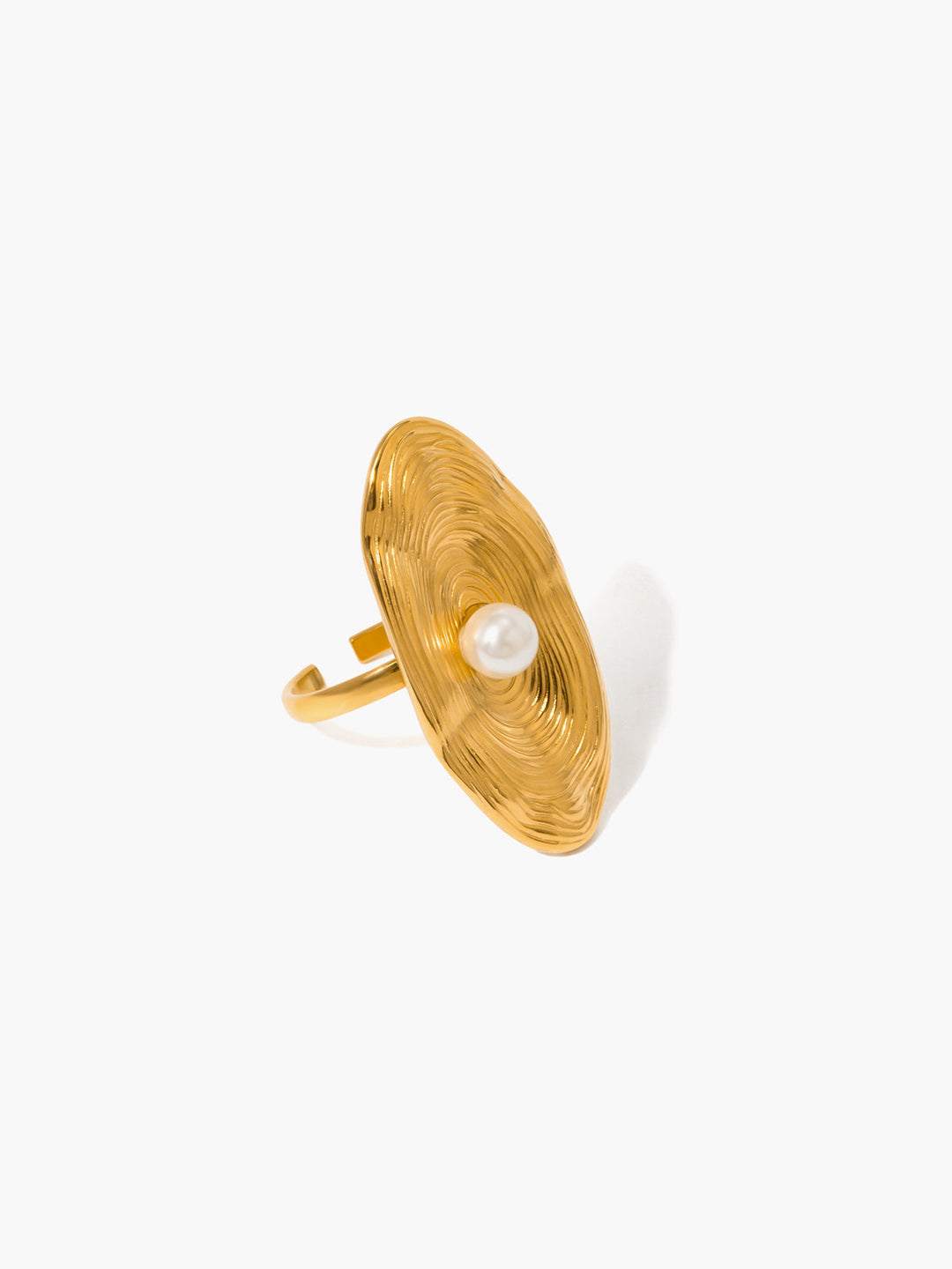 Bague Perle Dorée