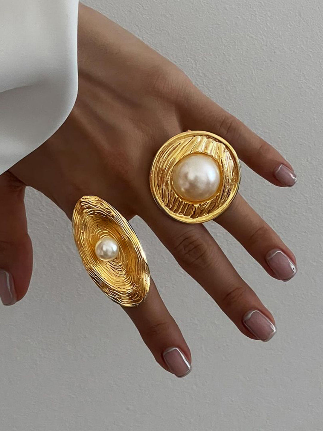 Bague Perle Dorée